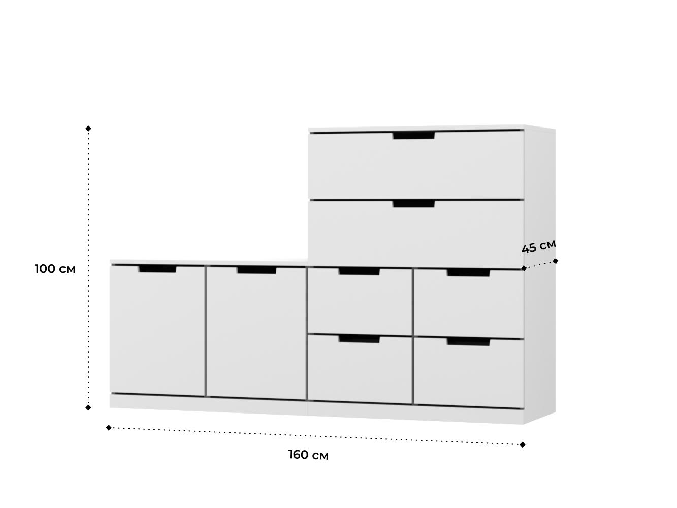 Комод Нордли 39 white ИКЕА (IKEA) изображение товара