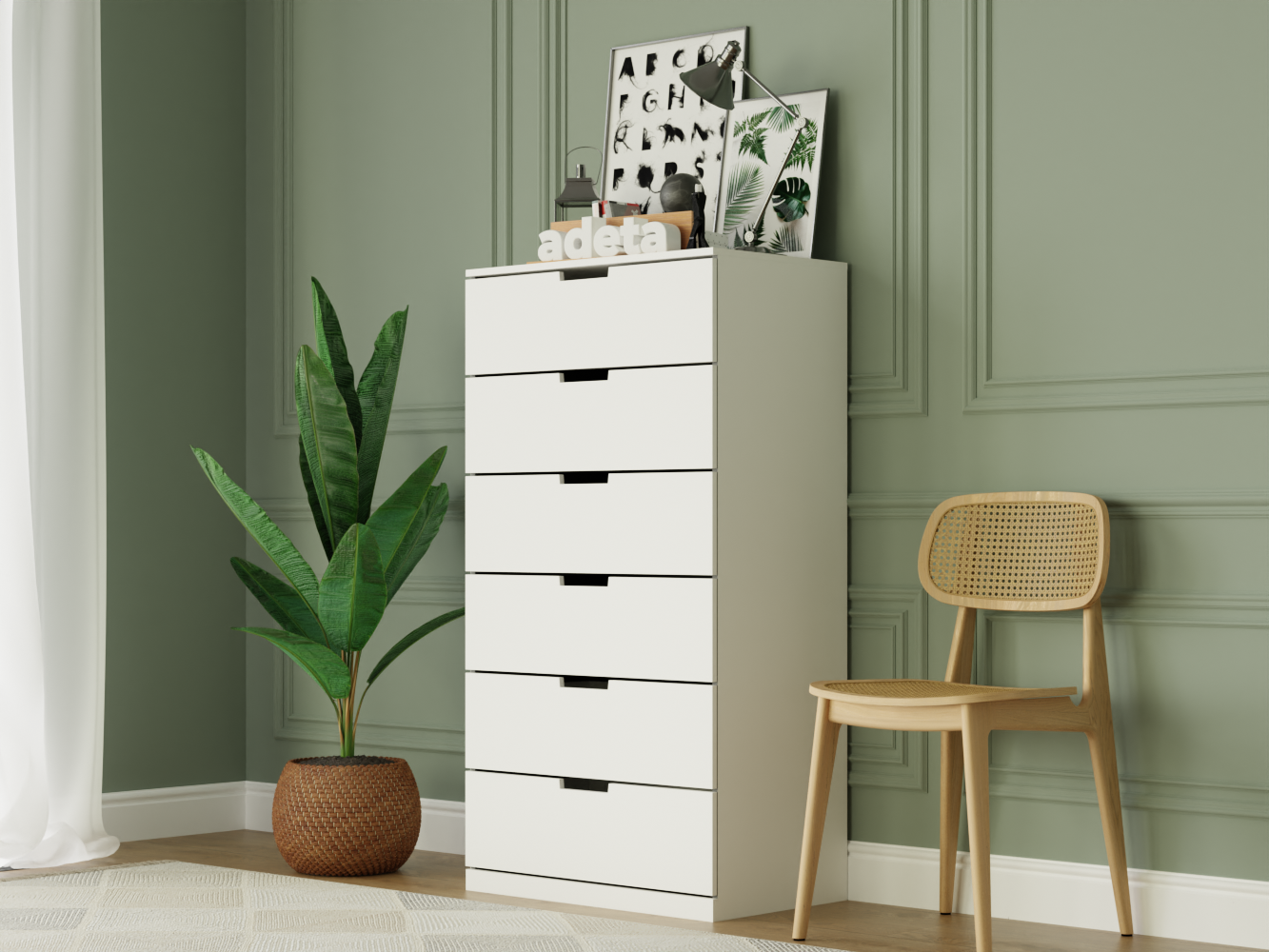 Комод Нордли 27 white ИКЕА (IKEA) изображение товара