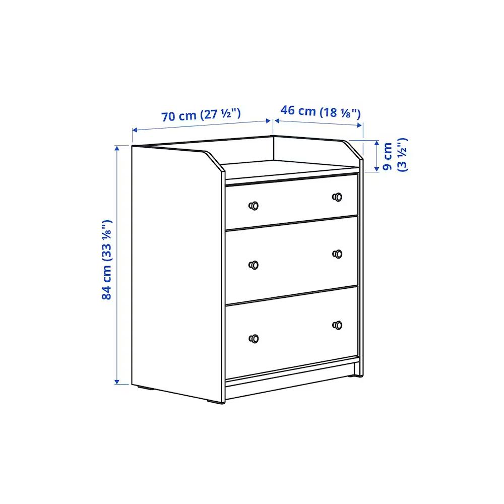 Комод Хауга 13 white ИКЕА (IKEA) изображение товара