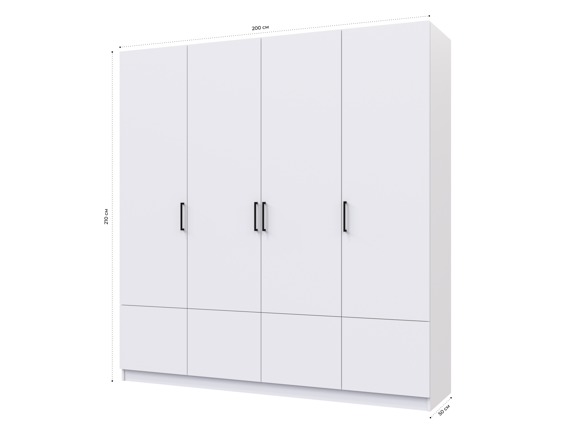 Распашной шкаф Пакс Рейнсвол 4 white ИКЕА (IKEA) изображение товара