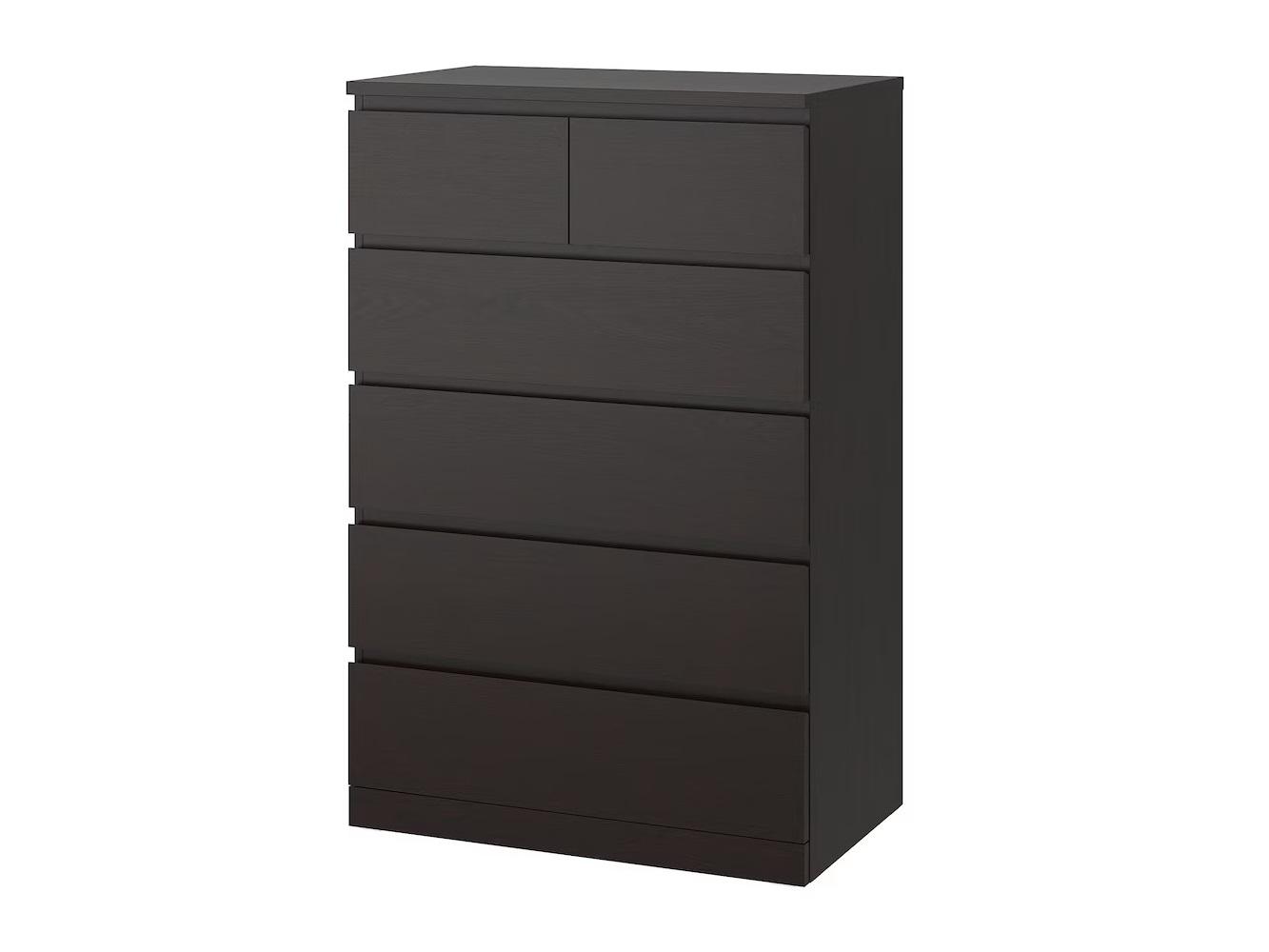 Комод Мальм 26 black ИКЕА (IKEA) изображение товара