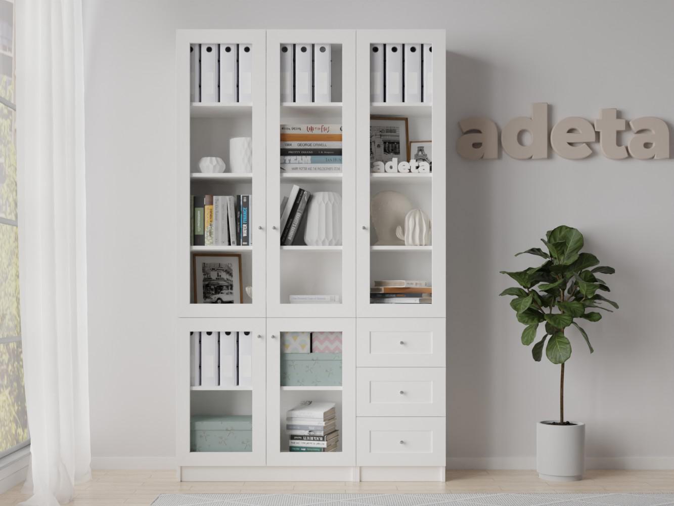 Книжный шкаф Билли 357 white ИКЕА (IKEA) изображение товара