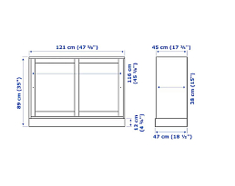 Изображение товара Комод Хавста 114 white ИКЕА (IKEA) на сайте adeta.ru